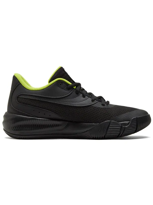 Кроссовки triple basketball 'black white' Puma — изображение 2 из 4, черный/белый/зеленый