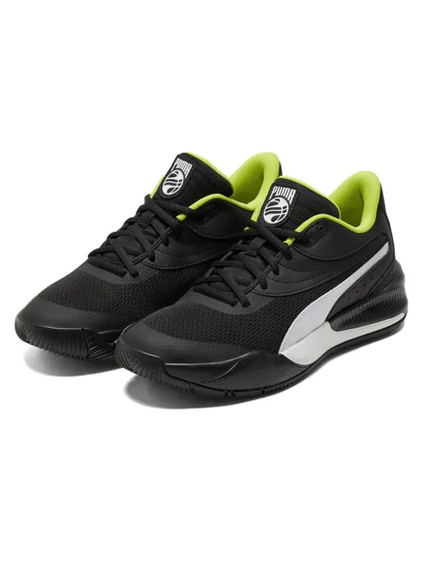 Кроссовки triple basketball 'black white' Puma — изображение 3 из 4, черный/белый/зеленый