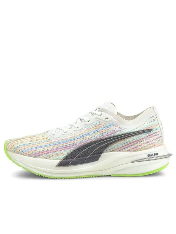 Кроссовки velocity nitro spectra 'white green' Puma — изображение 1 из 4, белый/зеленый