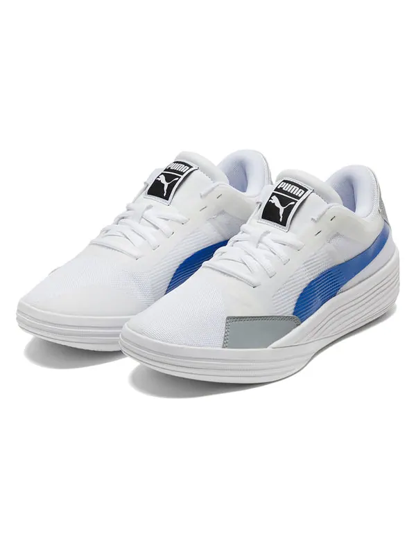 Кроссовки clyde all pro team 'royal blue white' Puma — изображение 3 из 4, белый/синий
