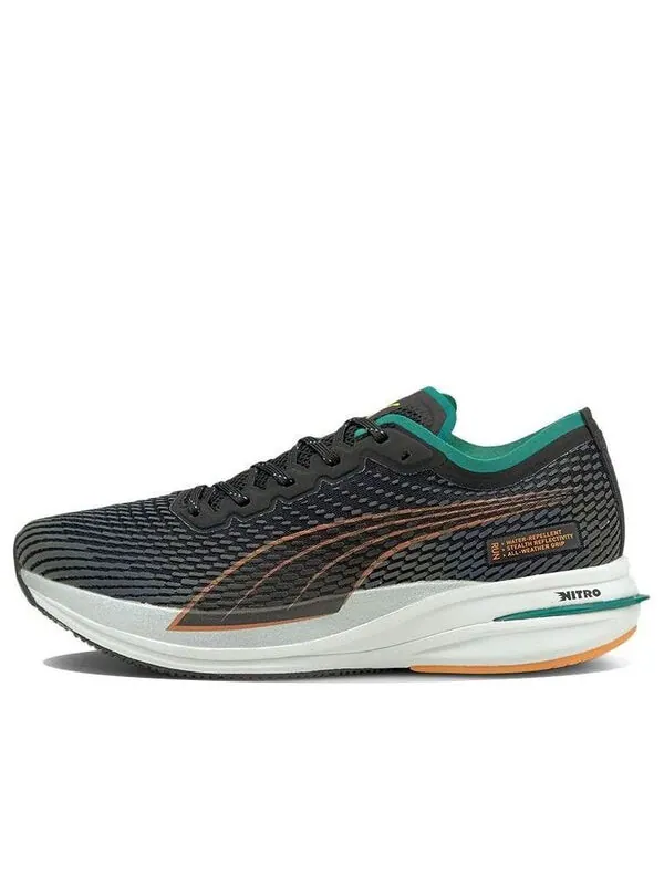Кроссовки deviate nitro wtr 'black' Puma — изображение 1 из 4, черный/оранжевый