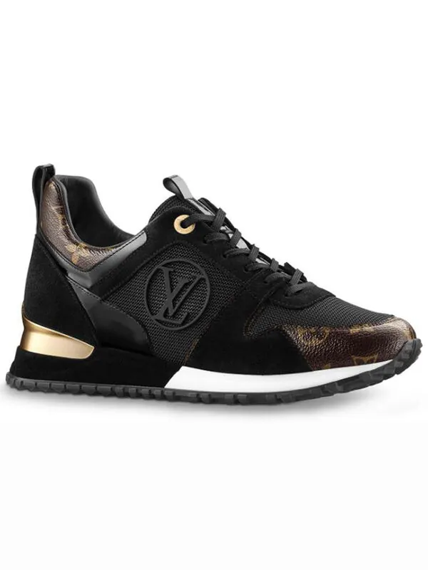 Кроссовки lv run away sports shoes black Louis Vuitton — изображение 2 из 4, черный/коричневый
