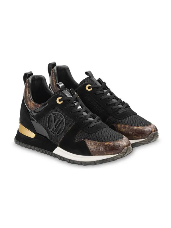 Кроссовки lv run away sports shoes black Louis Vuitton — изображение 3 из 4, черный/коричневый