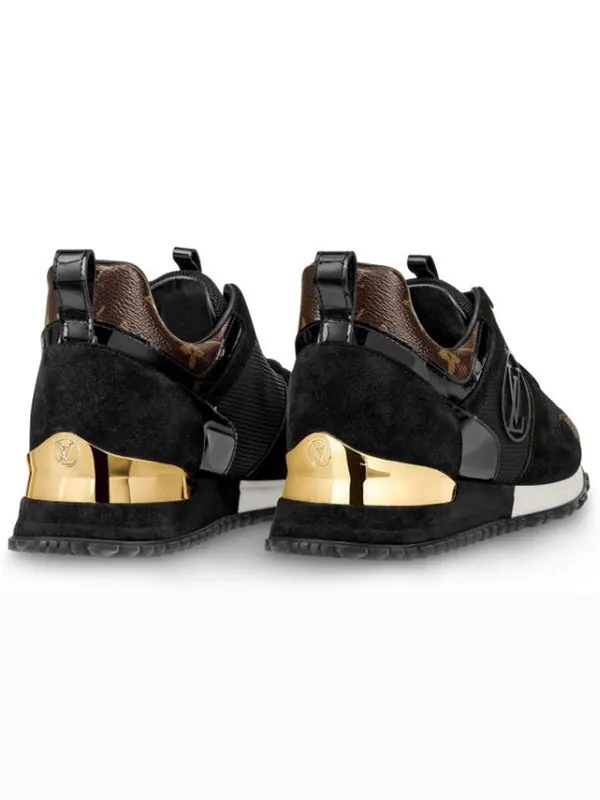 Кроссовки lv run away sports shoes black Louis Vuitton — изображение 4 из 4, черный/коричневый