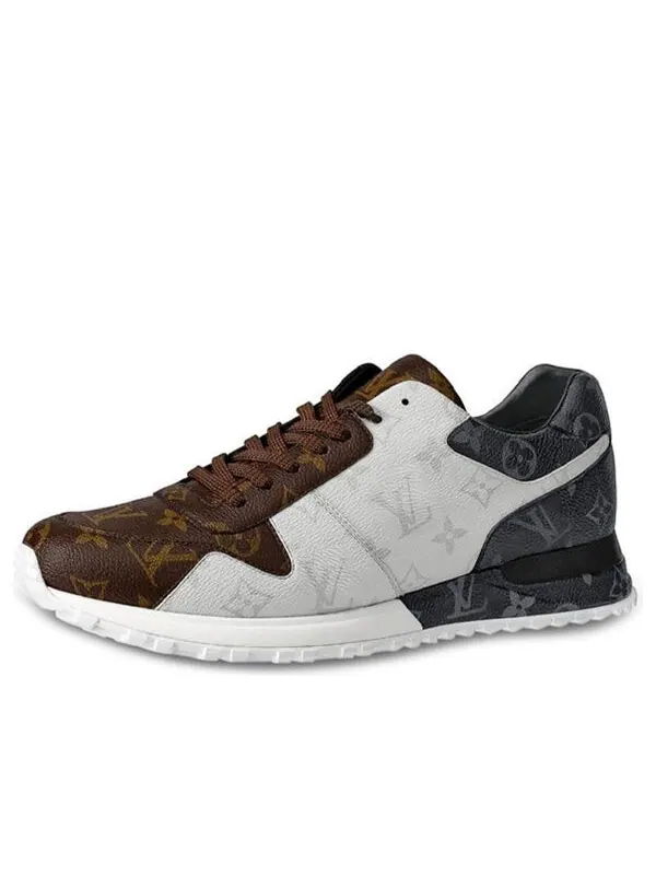 Кроссовки run away sneakers 'multi-color logo monogram' Louis Vuitton — изображение 1 из 4, белый/коричневый/черный