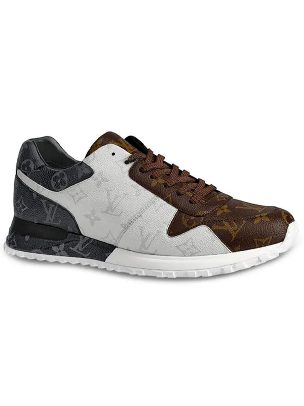 Кроссовки run away sneakers 'multi-color logo monogram' Louis Vuitton — изображение 2 из 4, белый/коричневый/черный