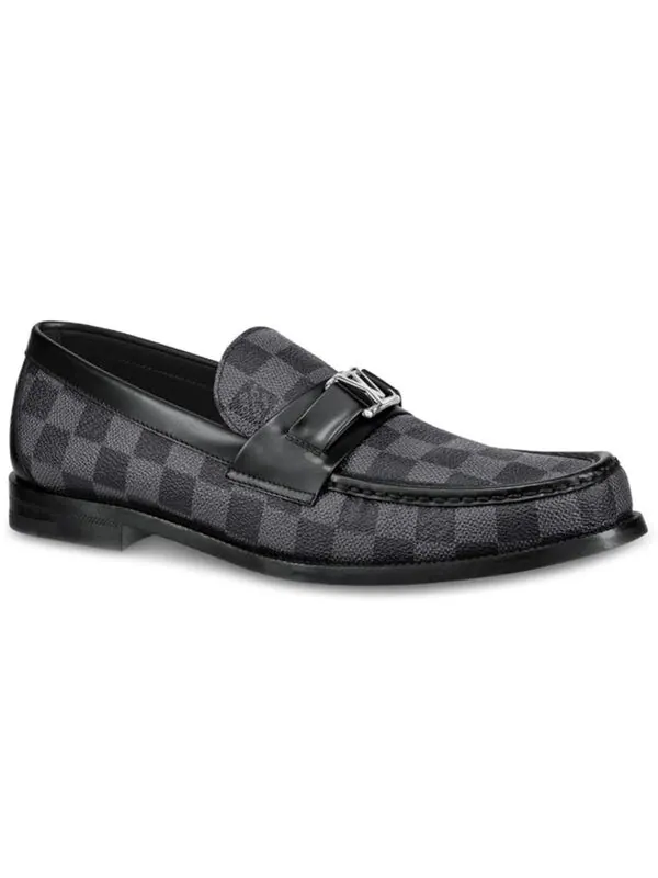 Кроссовки major loafers 'grey' Louis Vuitton — изображение 2 из 4, серый/черный