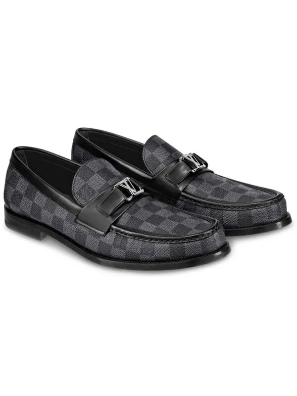 Кроссовки major loafers 'grey' Louis Vuitton — изображение 3 из 4, серый/черный
