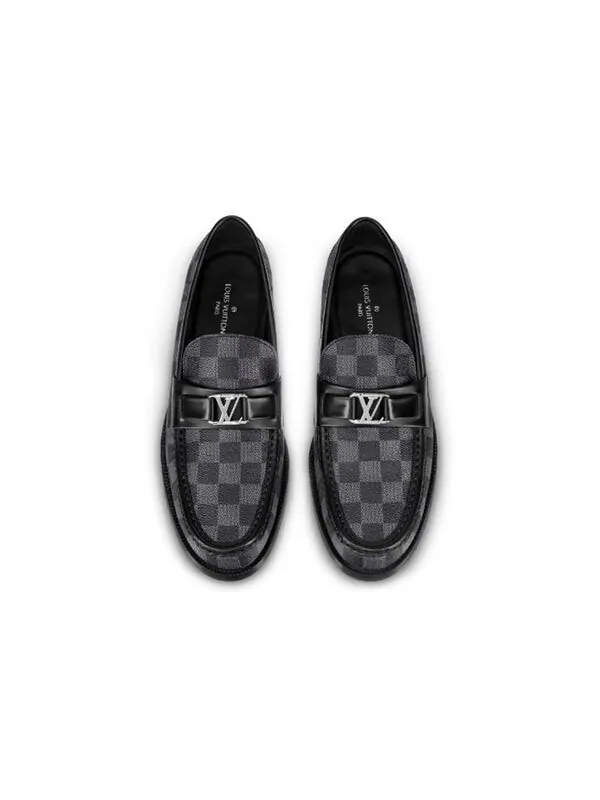 Кроссовки major loafers 'grey' Louis Vuitton — изображение 4 из 4, серый/черный