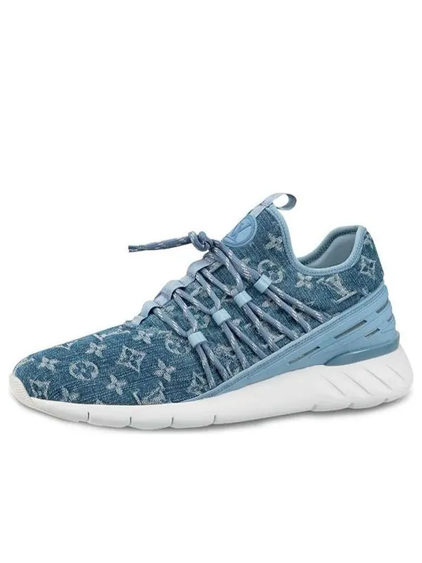 Кроссовки fastlane sneakers 'denim logo monogram' Louis Vuitton — изображение 1 из 4, синий/белый