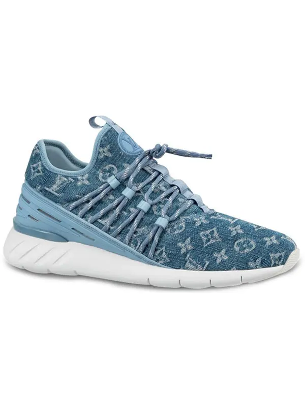 Кроссовки fastlane sneakers 'denim logo monogram' Louis Vuitton — изображение 2 из 4, синий/белый