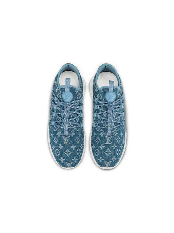 Кроссовки fastlane sneakers 'denim logo monogram' Louis Vuitton — изображение 3 из 4, синий/белый