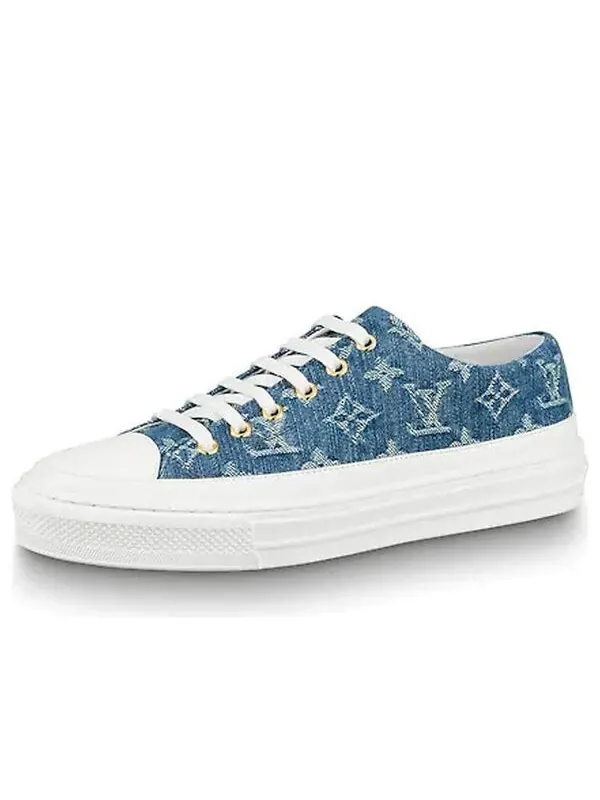 Кроссовки lv stellar low top denim blue Louis Vuitton — изображение 1 из 4, синий