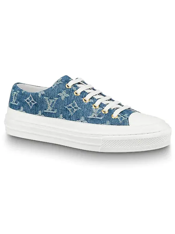 Кроссовки lv stellar low top denim blue Louis Vuitton — изображение 2 из 4, синий