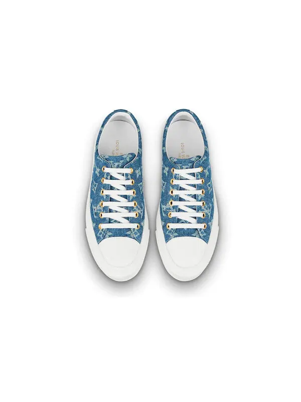 Кроссовки lv stellar low top denim blue Louis Vuitton — изображение 3 из 4, синий
