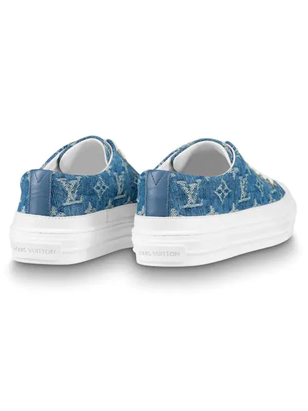 Кроссовки lv stellar low top denim blue Louis Vuitton — изображение 4 из 4, синий