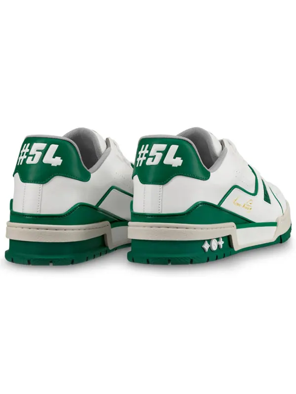 Кроссовки trainer sneakers 'white green' Louis Vuitton — изображение 3 из 4, белый/зеленый
