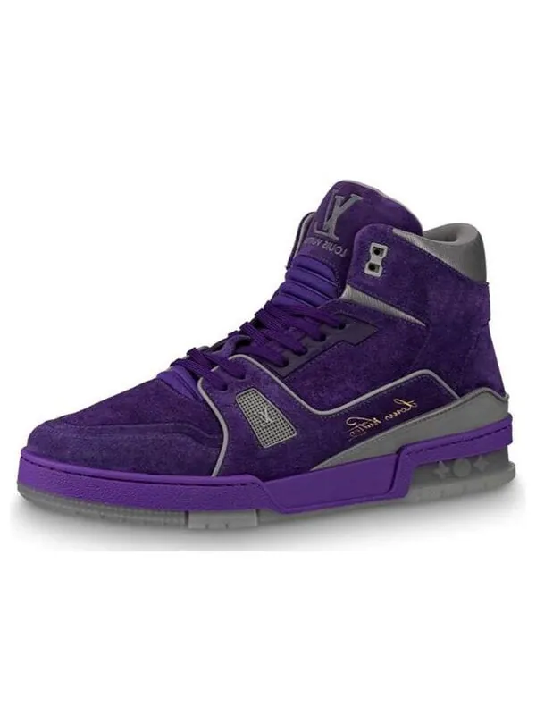 Кроссовки trainer sneakers 'purple grey' Louis Vuitton — изображение 1 из 4