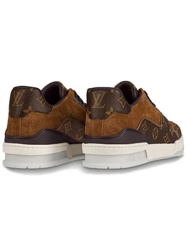 Кроссовки trainer sneakers 'brown monogram' Louis Vuitton — изображение 4 из 4, коричневый/белый/черный