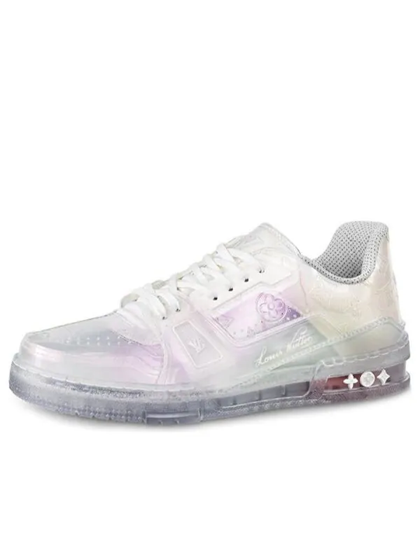 Кроссовки trainer sneakers 'pearly transparent white' Louis Vuitton — изображение 1 из 4, белый