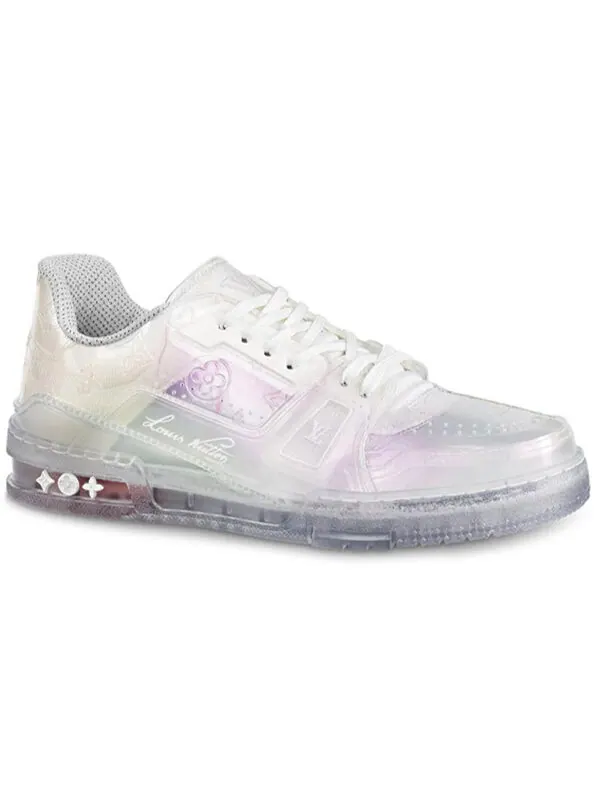 Кроссовки trainer sneakers 'pearly transparent white' Louis Vuitton — изображение 2 из 4, белый