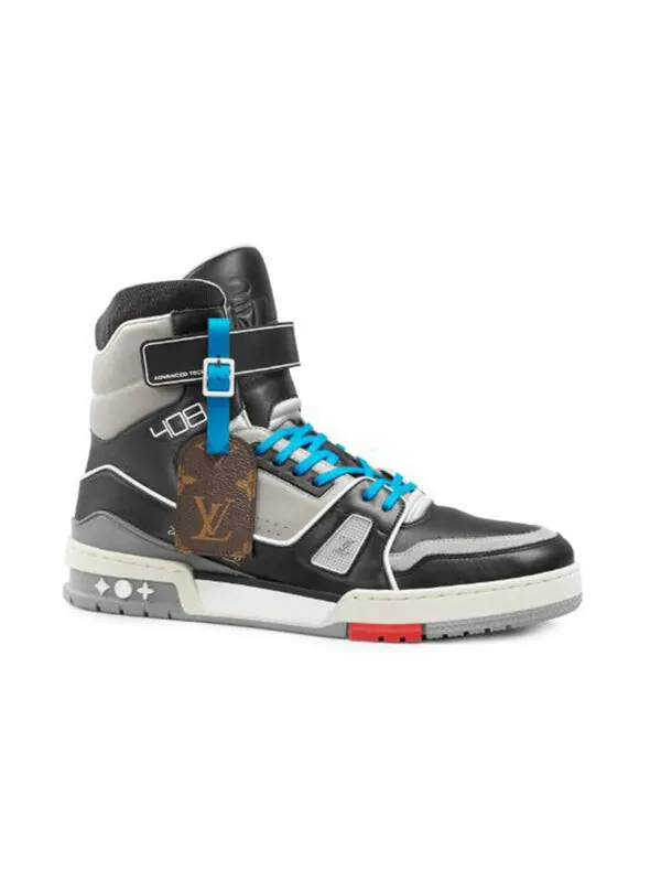 Кроссовки 408 paris high top sneakers 'black grey blue' Louis Vuitton — изображение 2 из 4, мульти