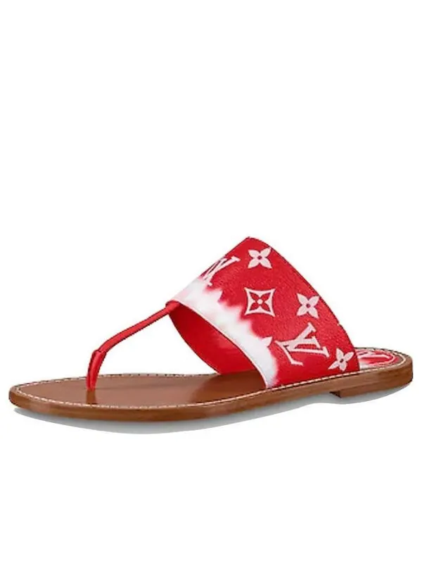 Тапочки palma slides 'red monogram' Louis Vuitton — изображение 1 из 4, красный/белый