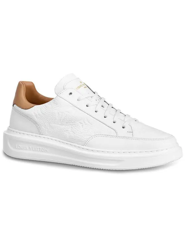 Кроссовки beverly hills sneakers 'white monogram with caramel top' Louis Vuitton — изображение 2 из 4, белый/бежевый