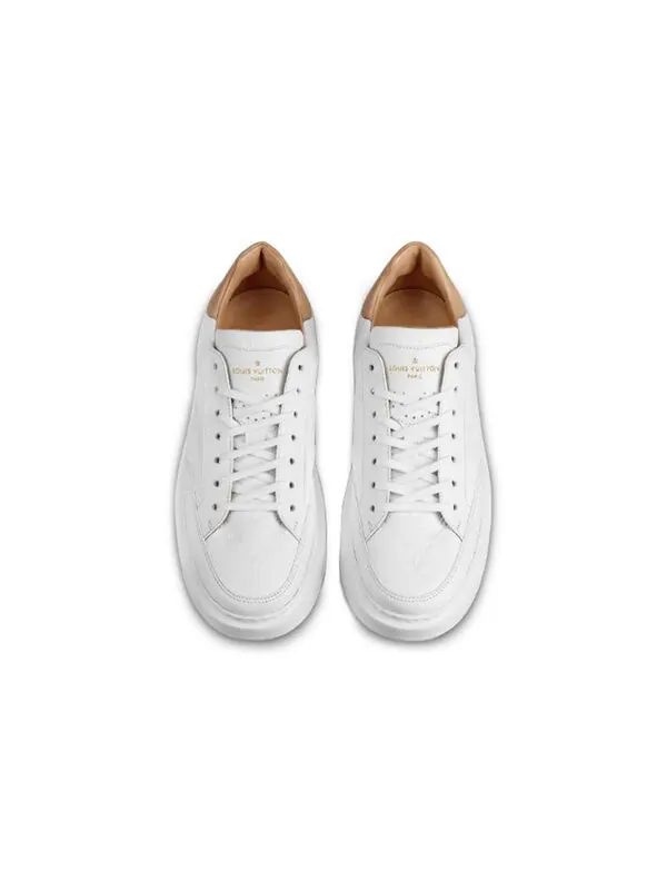 Кроссовки beverly hills sneakers 'white monogram with caramel top' Louis Vuitton — изображение 3 из 4, белый/бежевый