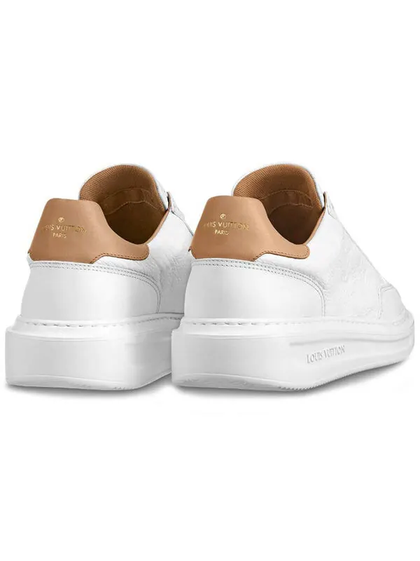 Кроссовки beverly hills sneakers 'white monogram with caramel top' Louis Vuitton — изображение 4 из 4, белый/бежевый