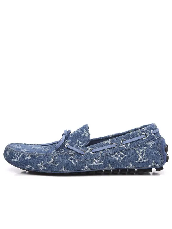 Кроссовки arizona loafers 'denim monogram' Louis Vuitton — изображение 1 из 4, синий