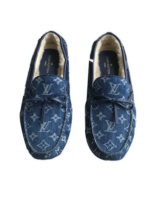 Кроссовки arizona loafers 'denim monogram' Louis Vuitton — изображение 2 из 4, синий