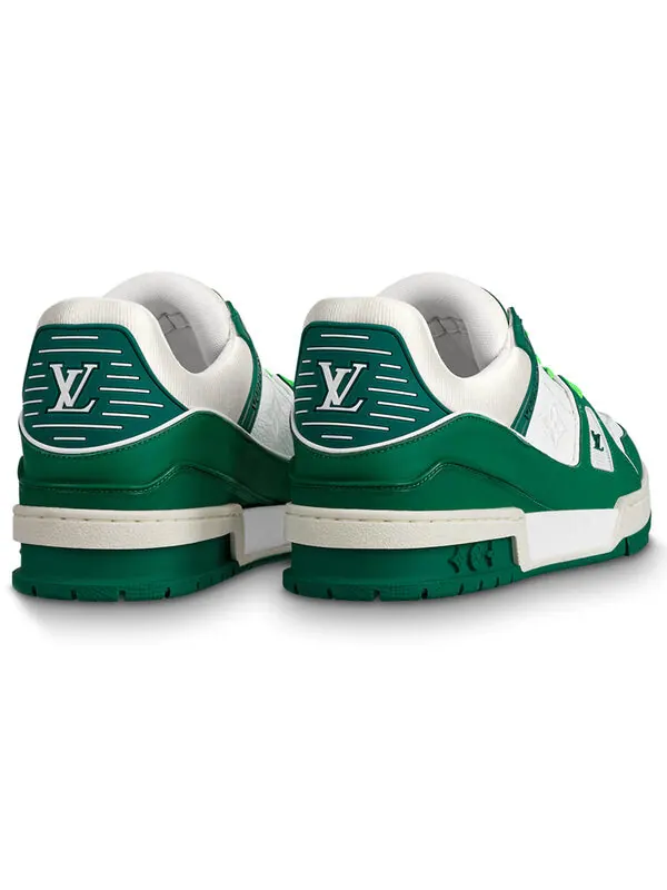 Кроссовки trainer sneakers 'white green' Louis Vuitton — изображение 3 из 4, зеленый/белый