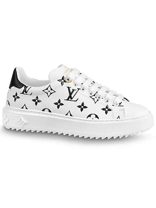 Кроссовки lv time out sneakers black/white Louis Vuitton — изображение 2 из 4, черный
