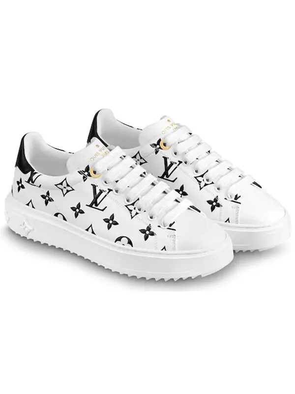Кроссовки lv time out sneakers black/white Louis Vuitton — изображение 3 из 4, черный
