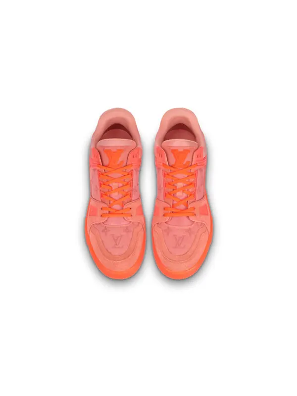 Кроссовки x virgil abloh trainer sneakers 'virgil peach' Louis Vuitton — изображение 2 из 4, оранжевый