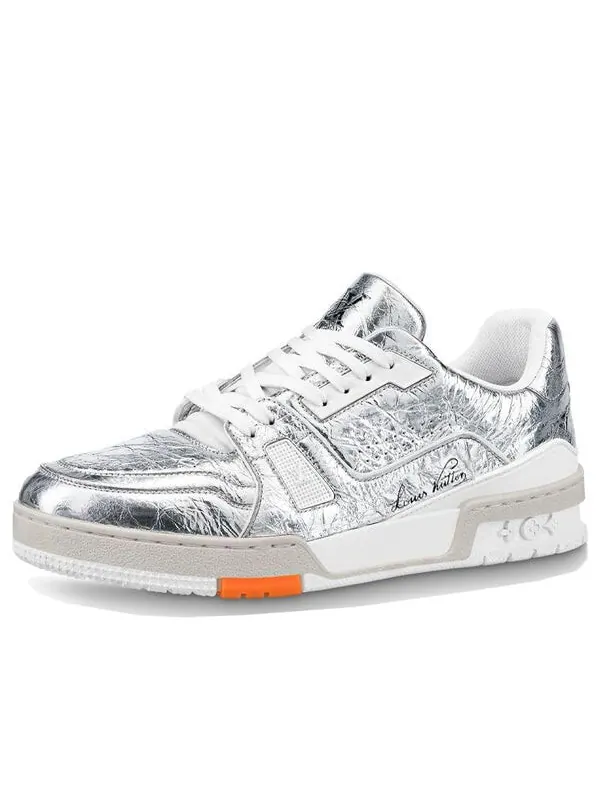 Кроссовки trainer sneakers 'silver' Louis Vuitton — изображение 1 из 4