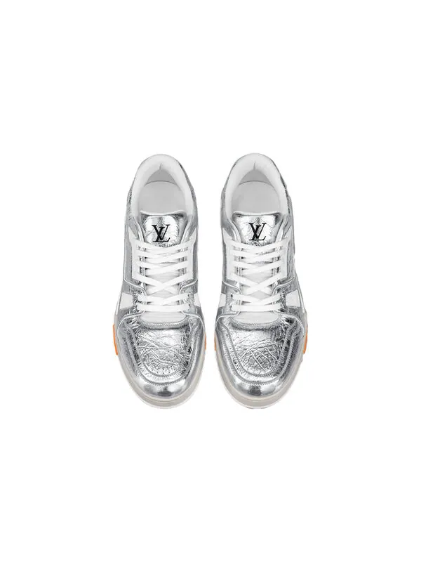Кроссовки trainer sneakers 'silver' Louis Vuitton — изображение 2 из 4
