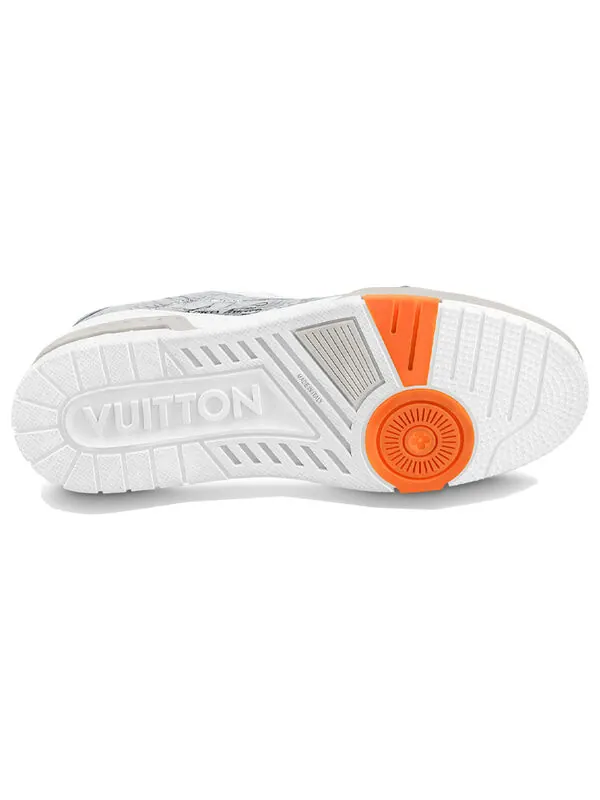 Кроссовки trainer sneakers 'silver' Louis Vuitton — изображение 4 из 4