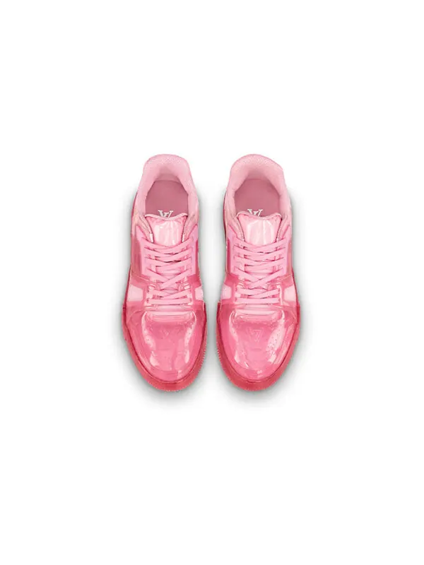Кроссовки trainer sneakers 'pink pvc' Louis Vuitton — изображение 3 из 4, розовый