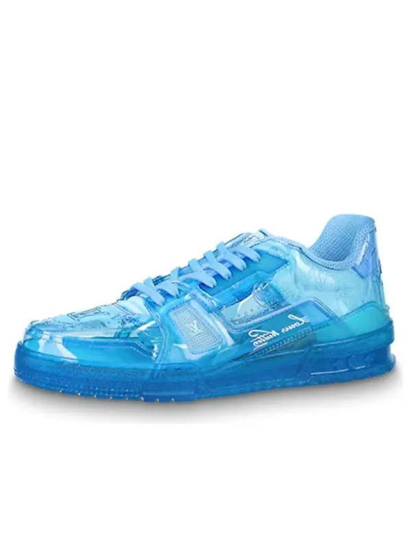 Кроссовки trainer sneakers 'blue pvc' Louis Vuitton — изображение 1 из 4, синий