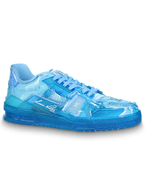 Кроссовки trainer sneakers 'blue pvc' Louis Vuitton — изображение 2 из 4, синий