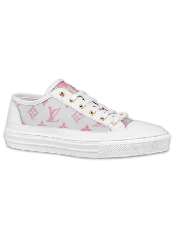 Кроссовки stellar sneakers 'white grey pink' Louis Vuitton — изображение 2 из 4, белый/серый/розовый