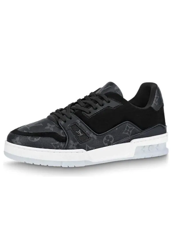 Кроссовки trainer sneaker 'dark grey monogram' Louis Vuitton — изображение 1 из 4, серый/черный/белый