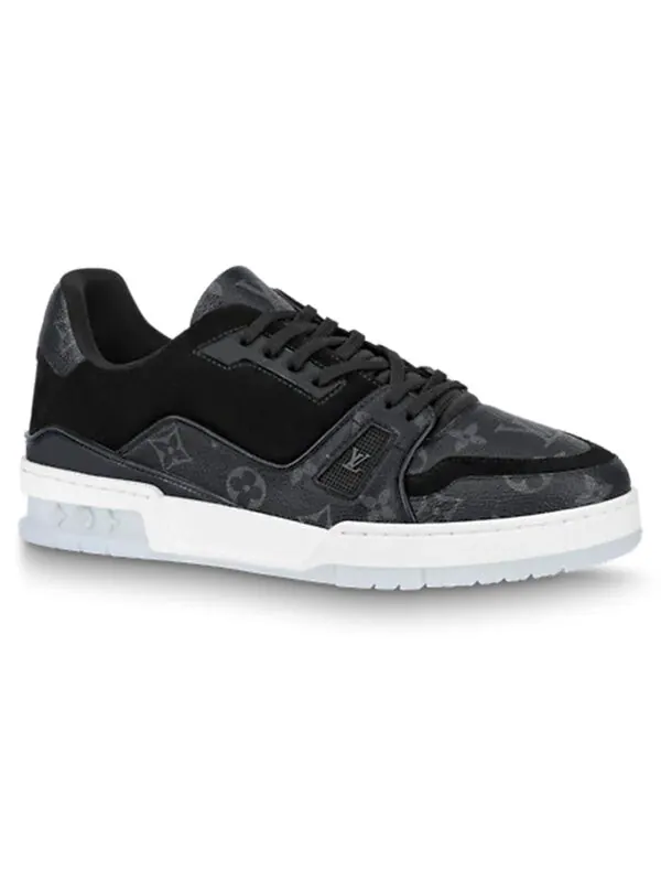 Кроссовки trainer sneaker 'dark grey monogram' Louis Vuitton — изображение 2 из 4, серый/черный/белый