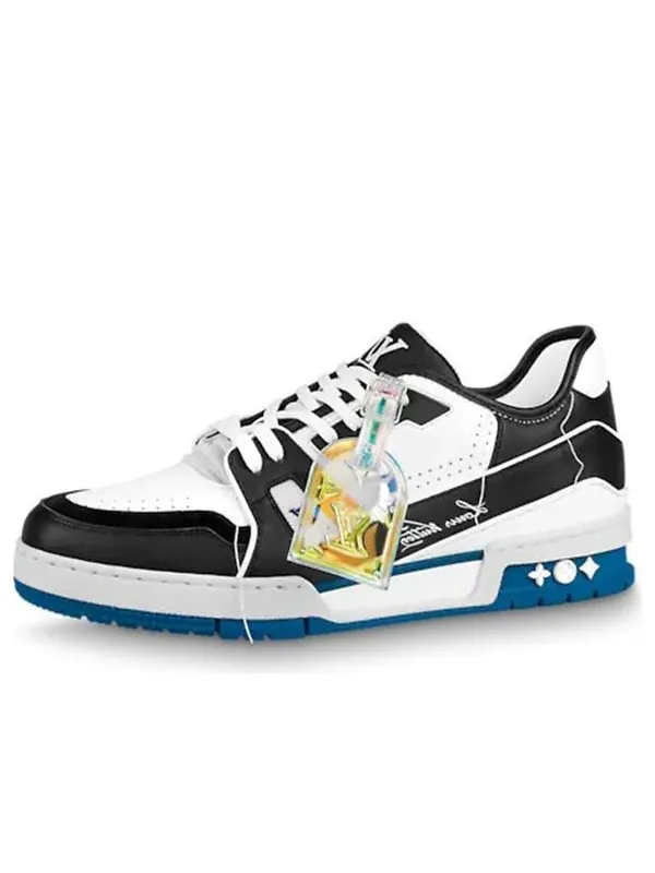 Кроссовки lv trainers black blue white' Louis Vuitton — изображение 1 из 4, черный/белый/синий