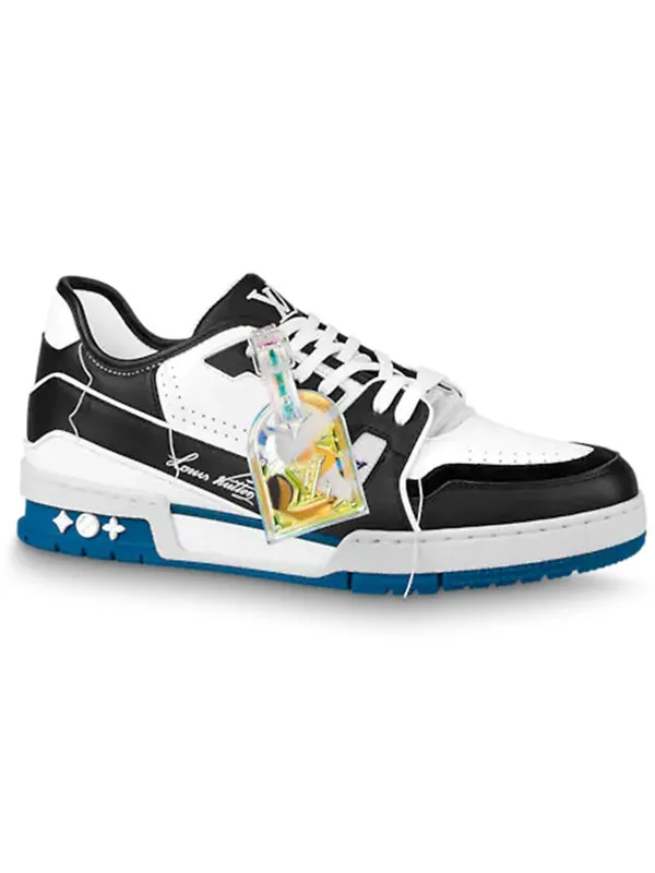 Кроссовки lv trainers black blue white' Louis Vuitton — изображение 2 из 4, черный/белый/синий