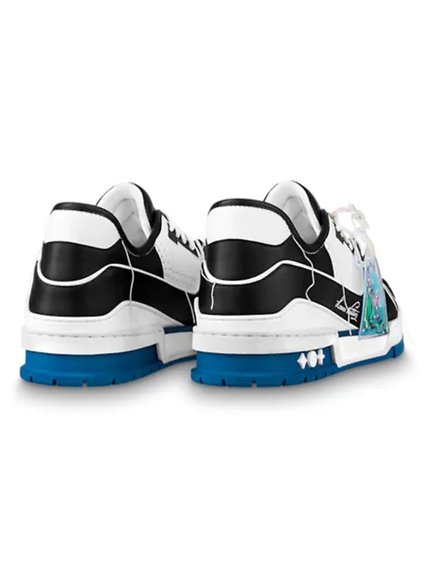 Кроссовки lv trainers black blue white' Louis Vuitton — изображение 3 из 4, черный/белый/синий