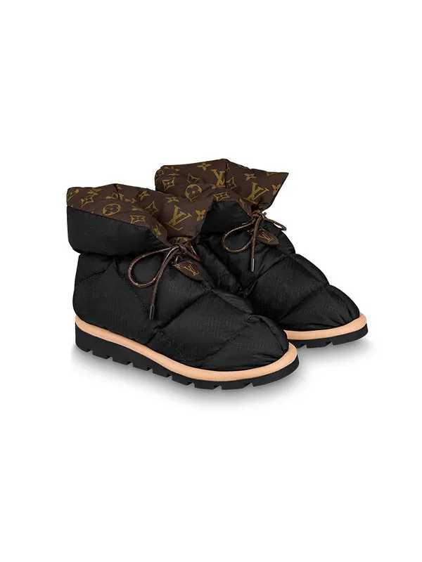 Кроссовки pillow comfort ankle boots 'black with brown' Louis Vuitton — изображение 2 из 4