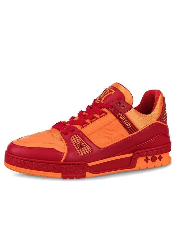 Кроссовки trainers 'orange monogram with red' Louis Vuitton — изображение 1 из 4, оранжевый/красный